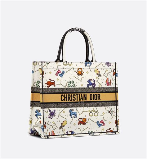 dior tote zodiac|Large Dior Book Tote Latte Multicolor Dior Pixel Zodiac .